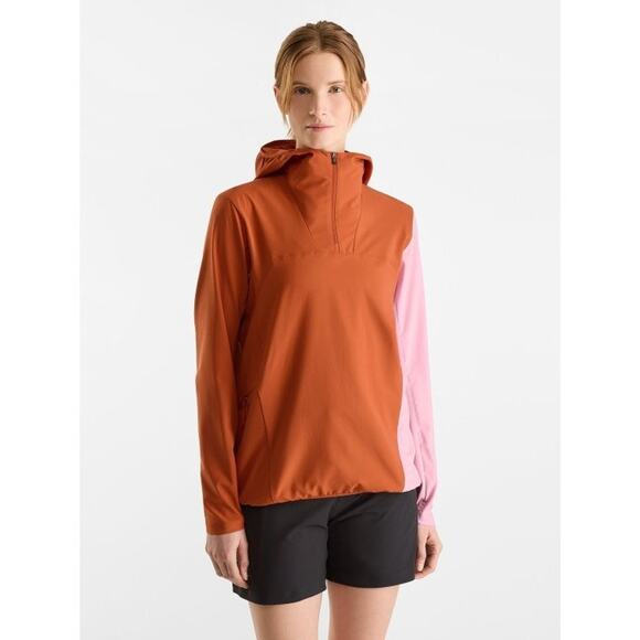NWT Arc'teryx Sima Pullover Hoodie Jacket Women's‎ XL Orange Pink Hiking RARE - Picture 3 of 13
